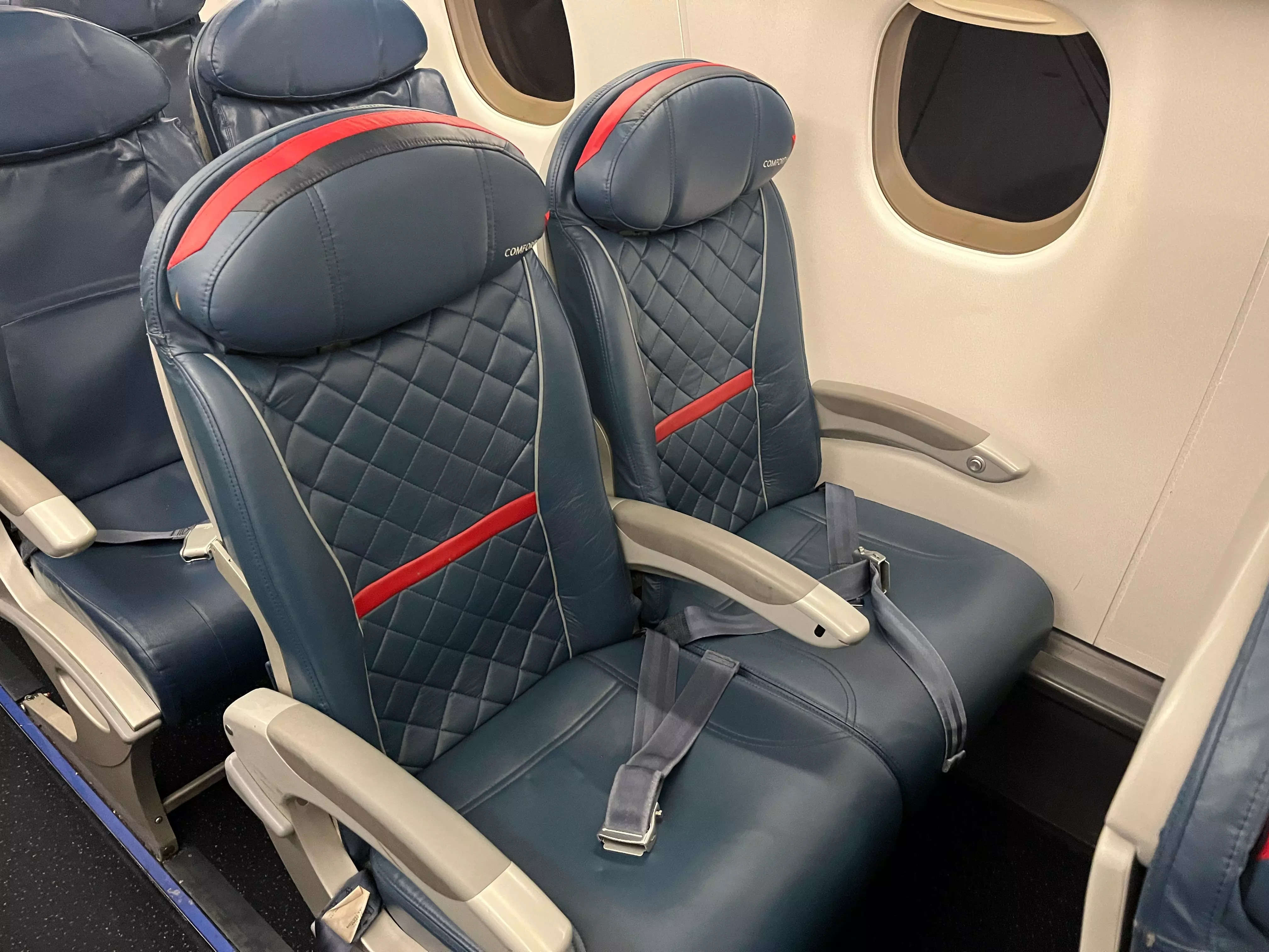 I got upgraded from Delta's basic economy to Comfort Plus. The seat was ...