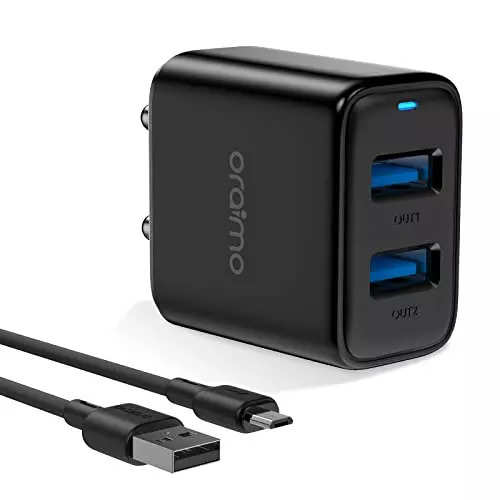 Oraimo 22.5W USB&C Wall 2 Port Charger - Support all Android fast