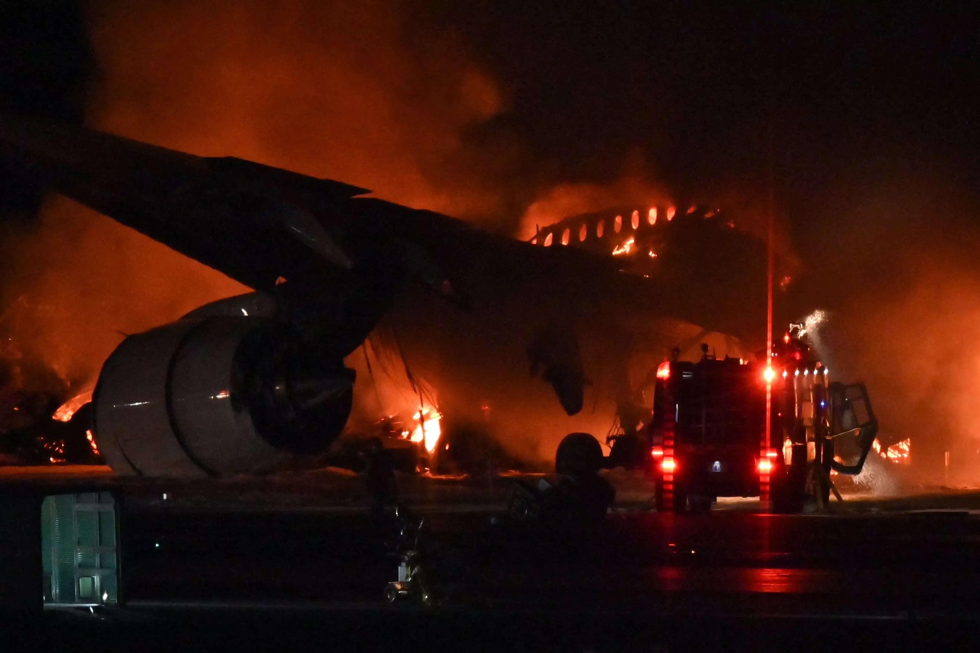 A Passenger Said The Japan Airlines Evacuation Was Remarkably Calm And   A Passenger Said The Japan Airlines Evacuation Was Remarkably Calm And People Crawled Like They Were Supposed To 