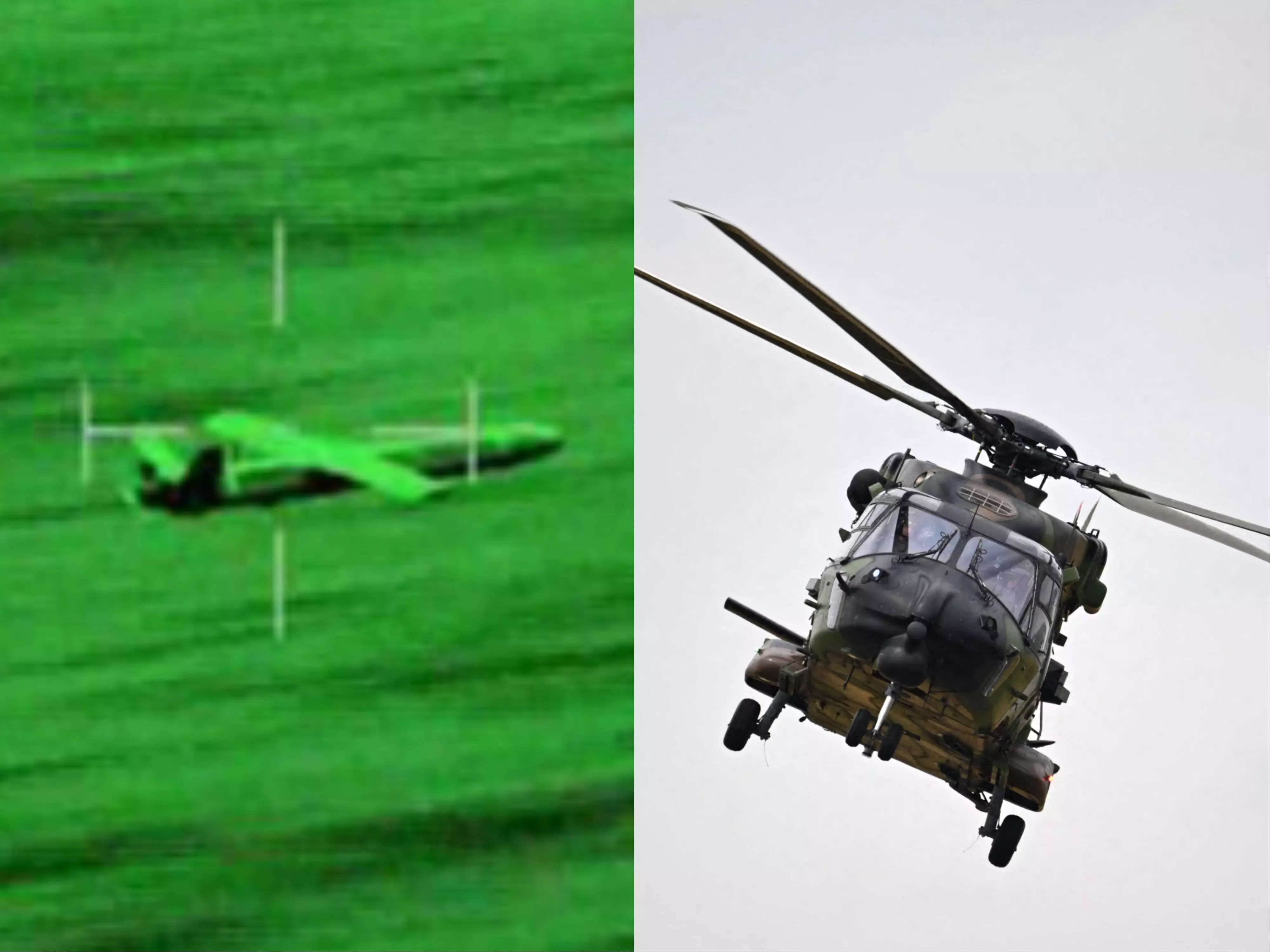 Nato Helicopters Are Shooting Down And Eliminating Enemy Drones In A 