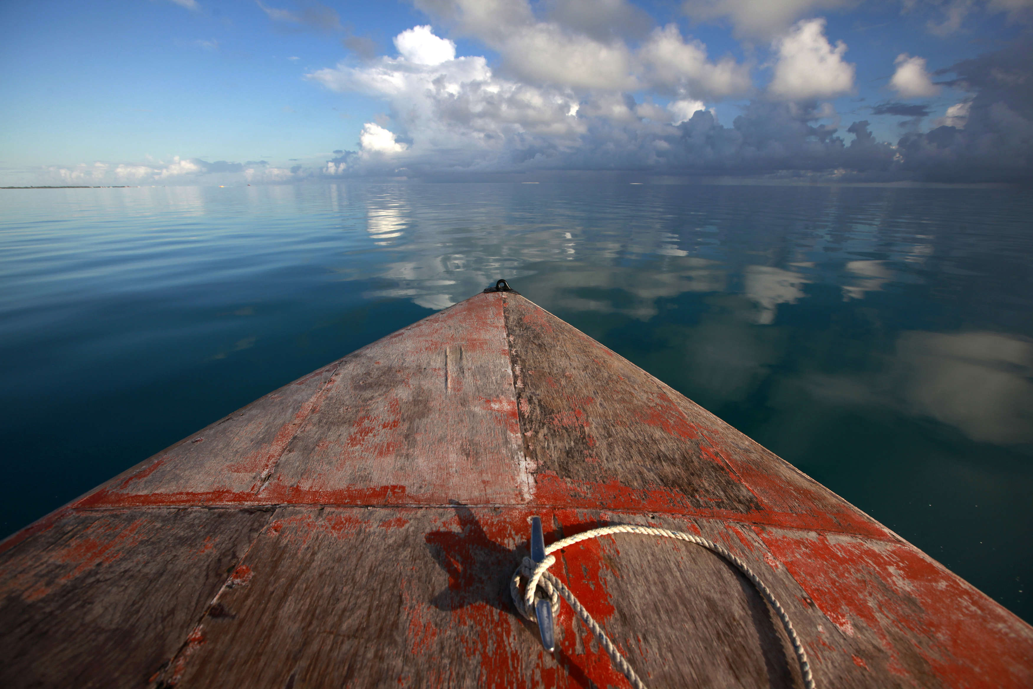 Sunken island. Sinking Island.