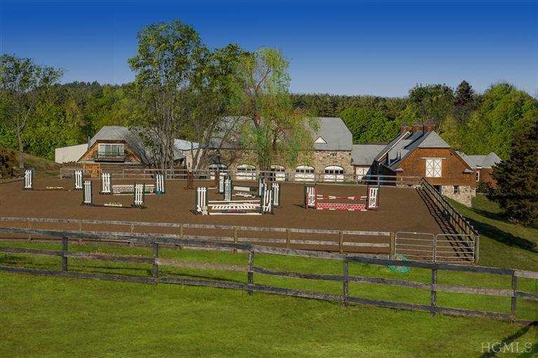 This Bedford Hills, New York horse farm is listed for 11 million and offers 38 stalls on 31