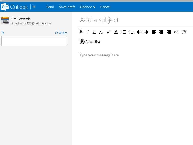 How To Save An Email While Writing in Hotmail