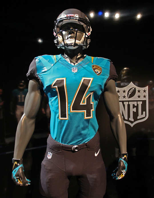 jacksonville jaguars teal uniforms