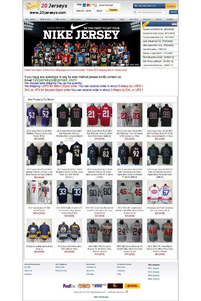 QUIZ: Can You Figure Out Which Of These Sites Sell Fake NFL Swag?