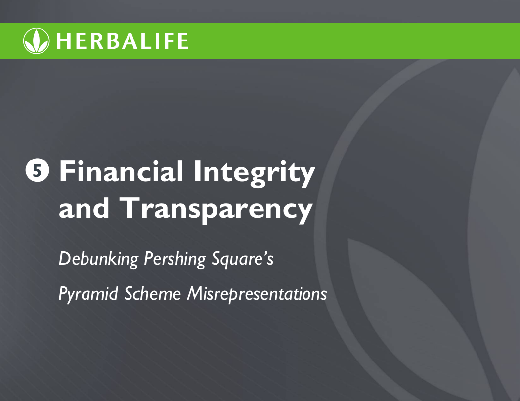 HERE IT IS: Herbalife's Full Presentation On Why Bill Ackman's Short ...