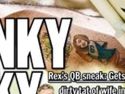 We have all seen the Rex Ryan tattoo on his arm but have you seen what is  on the other arm   rPatriots