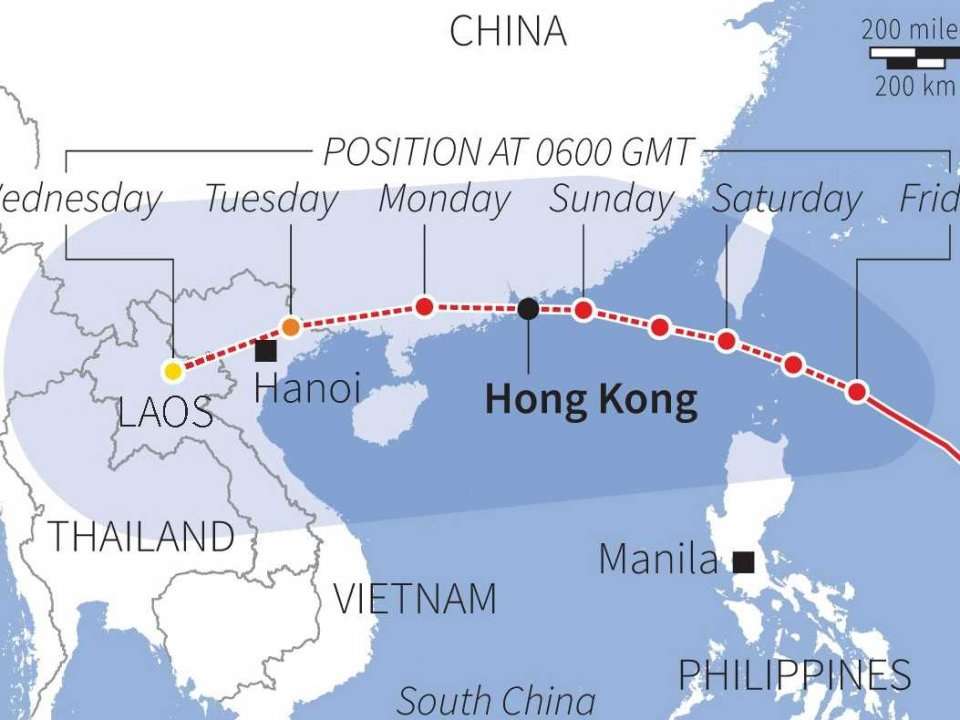 MAP: Here's When Super-Typhoon Usagi Is Going To Plow Its Way Into Hong ...