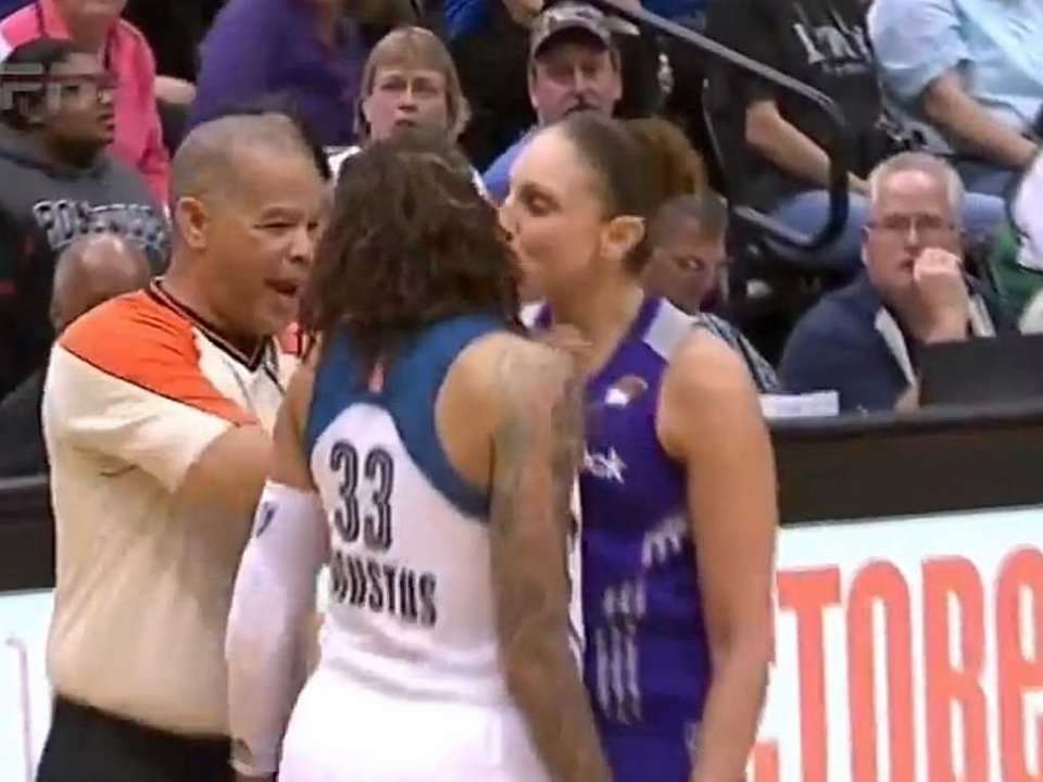 WNBA Player Diana Taurasi Got Called For A Foul For Kissing An Opponent