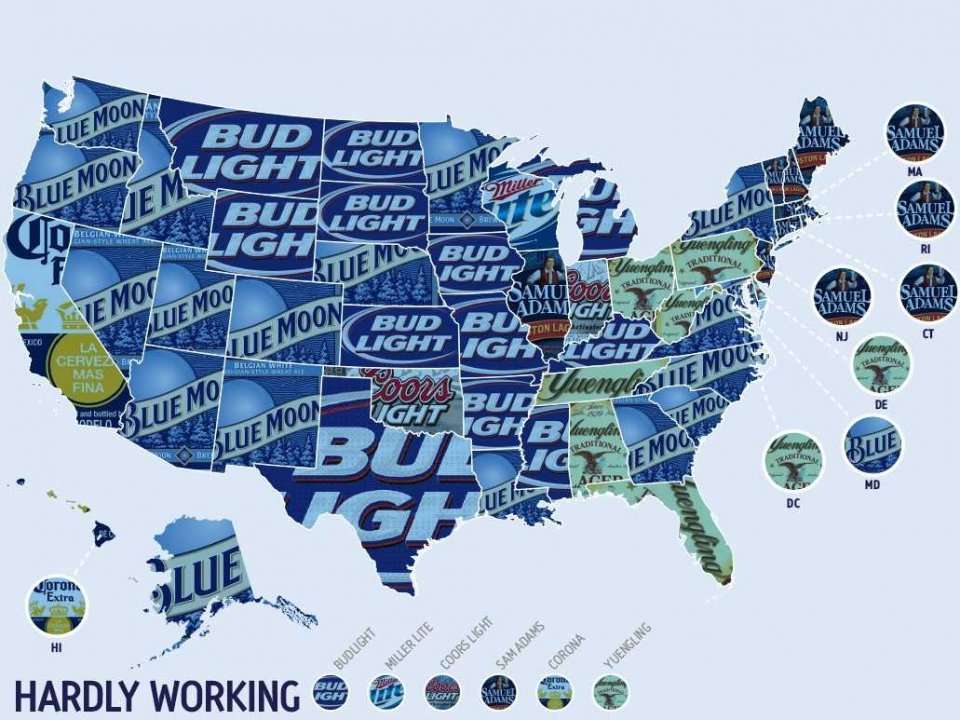 MAP: America's Favorite Beers By State | Business Insider India