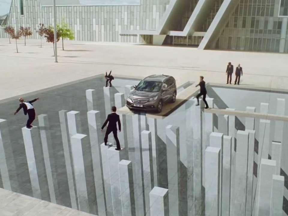 Honda Uses Unbelievable Optical Illusions To Sell Its Fuel Efficient