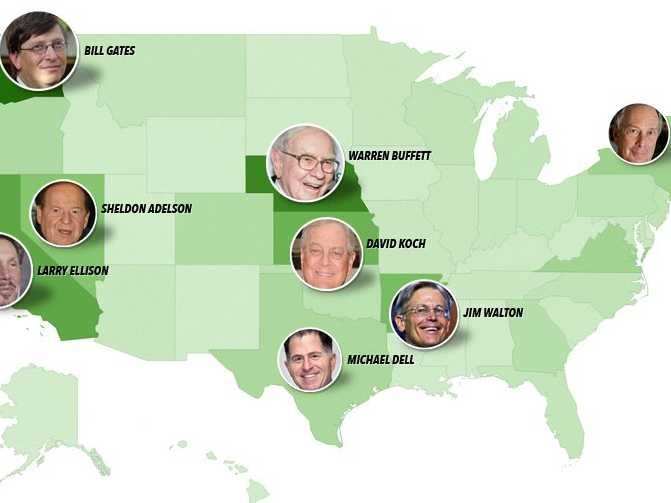 Meet The Wealthiest Person In Every US State | Business Insider India