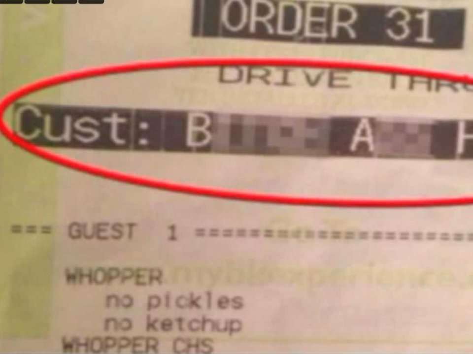 This Obscene Burger King Receipt Made A Grandmother Cry Business Insider India