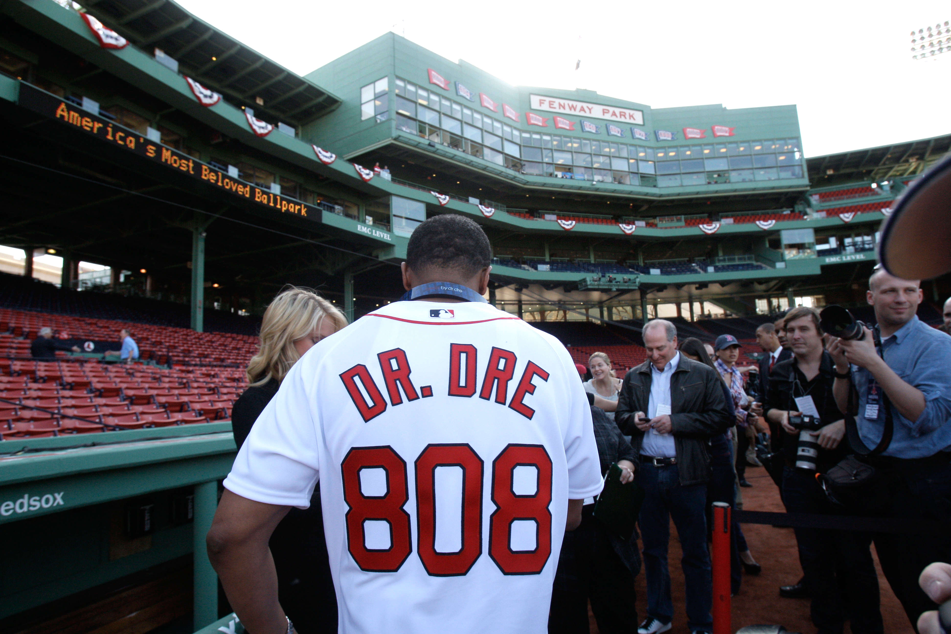 Dr. Dre Takes Batting Practice At Fenway Park (PHOTOS)