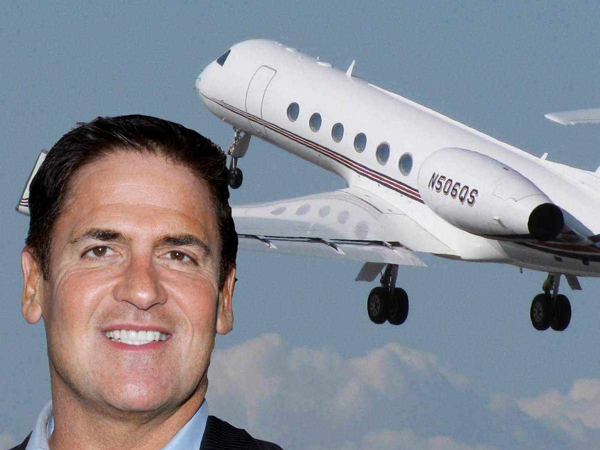 Billionaire investor Mark Cuban owns three private jets: a Gulfstream V ...