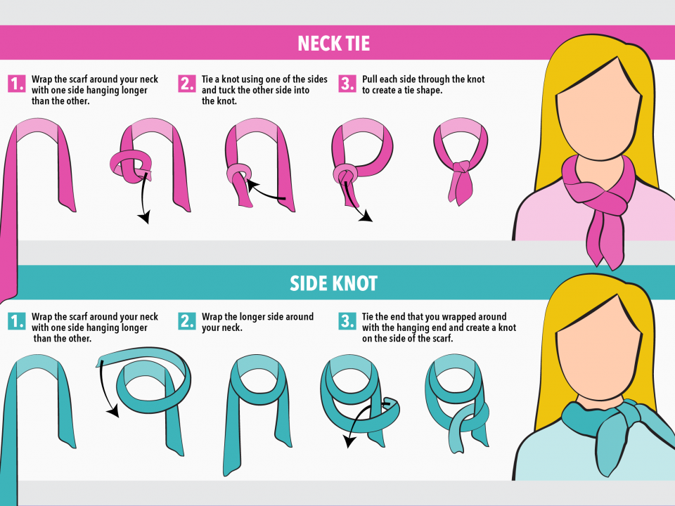 3 Simple Ways To Tie A Silk Scarf | Business Insider India
