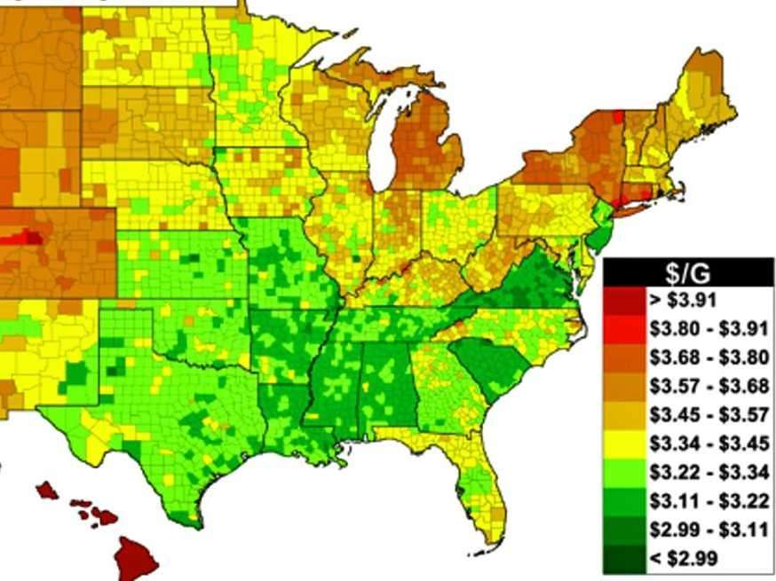 Here's How Much A Gallon Of Gas Costs Across The Country Business
