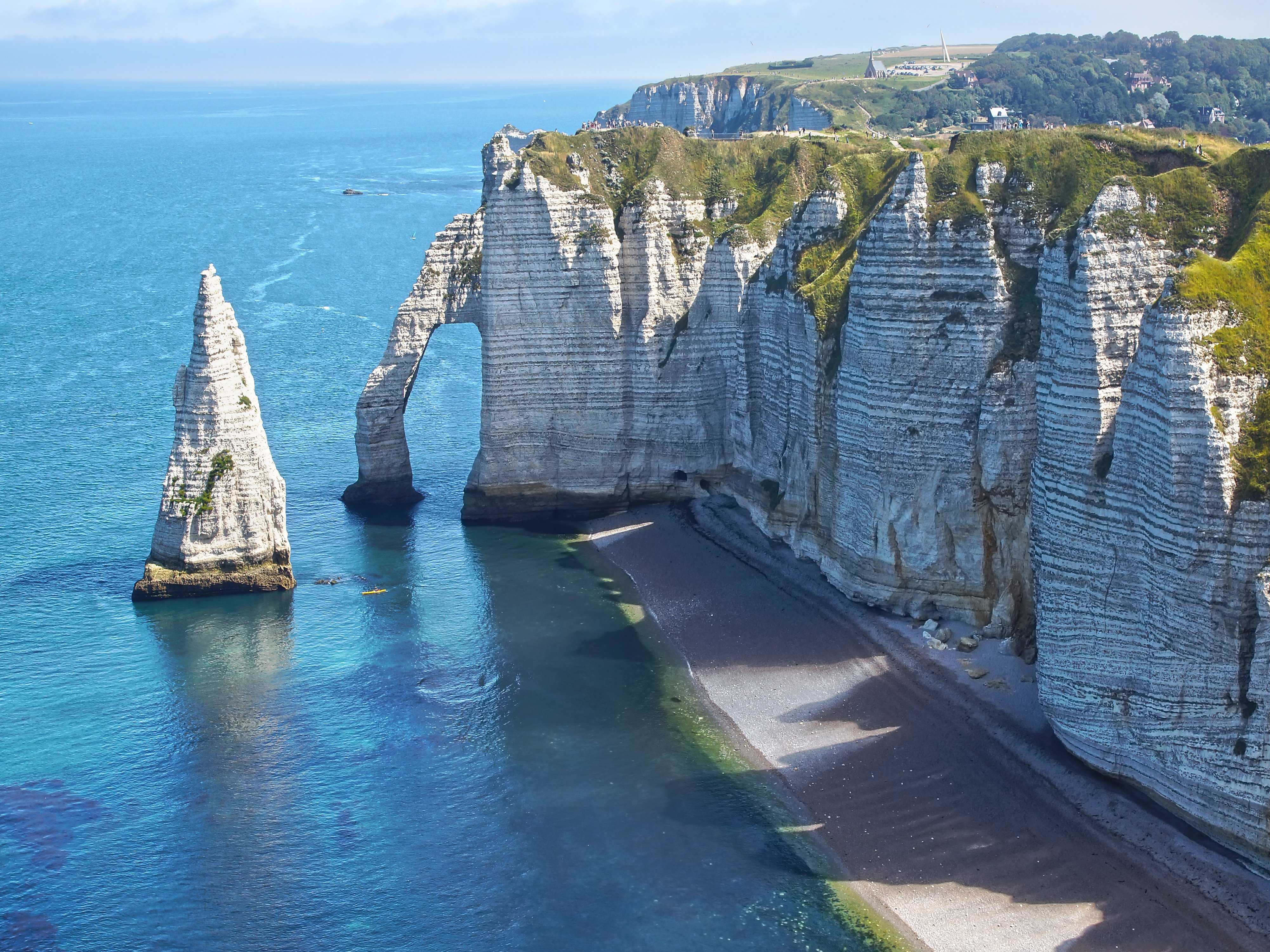 See the chalk cliffs of Étretat, in Normandy. Business Insider India