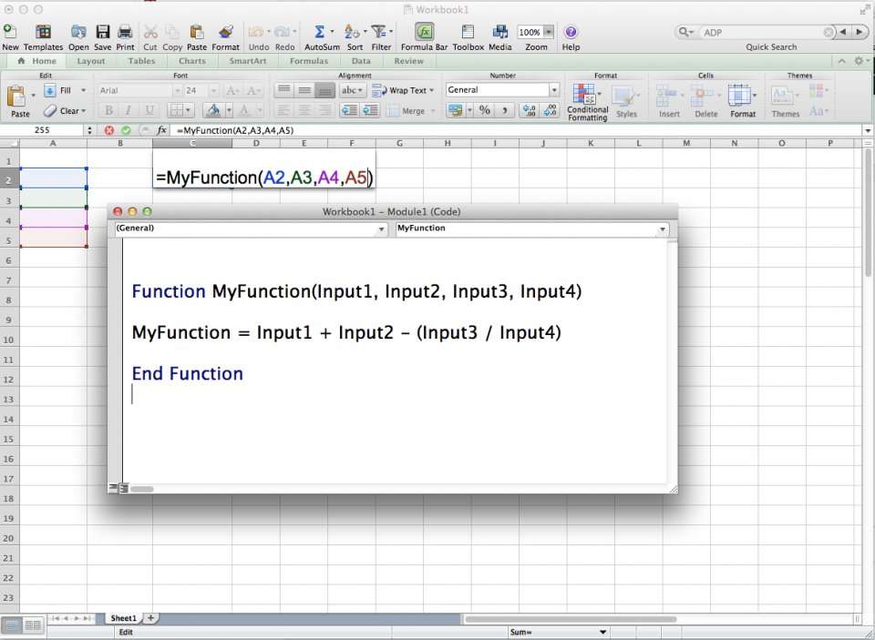 microsoft excel functions basic
