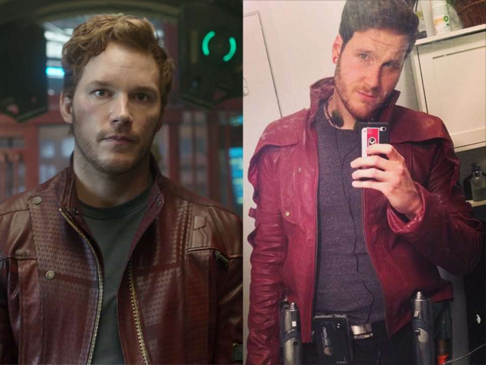 Fashion_First Mens Guardians of Galaxy 2 Star Lord Chris Pratt Peter Maroon  Leather Jackets and Biker Pants
