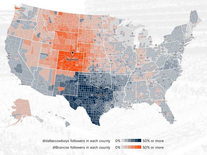 MAP: the Most Popular NFL Team in Every State