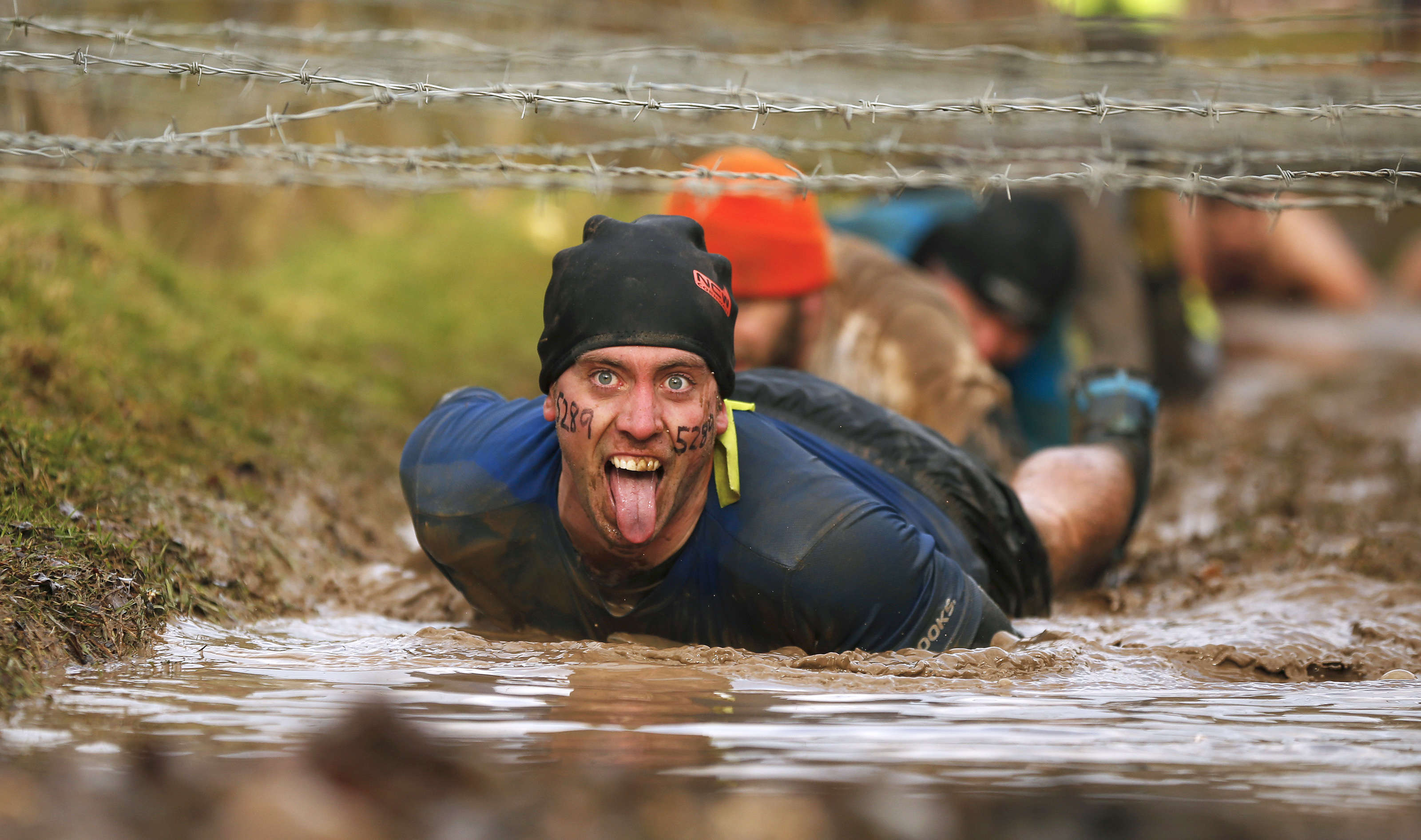 Crawling is a favourite Tough Guy activity: Here is the barbed-wire ...