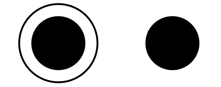 The Delboeuf Illusion: These Two Black Circles Are Exactly The Same ...