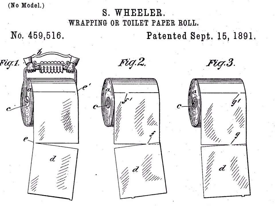 124-year-old patent solves the 'over versus under' toilet paper roll ...