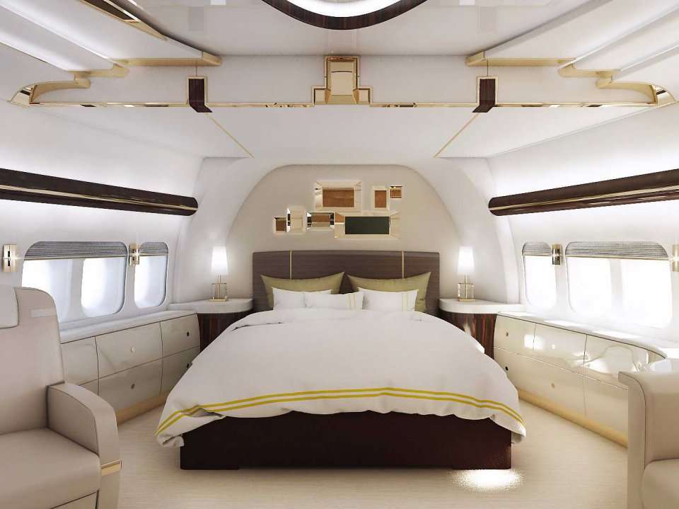 The first Boeing 747-8 private jet is here - and it's a palace in the ...