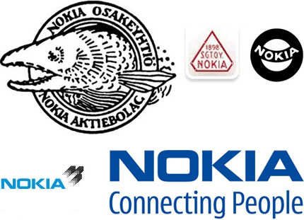 Nokia's First Logo Featuring A Fish Is Supposed To Represent A River In 