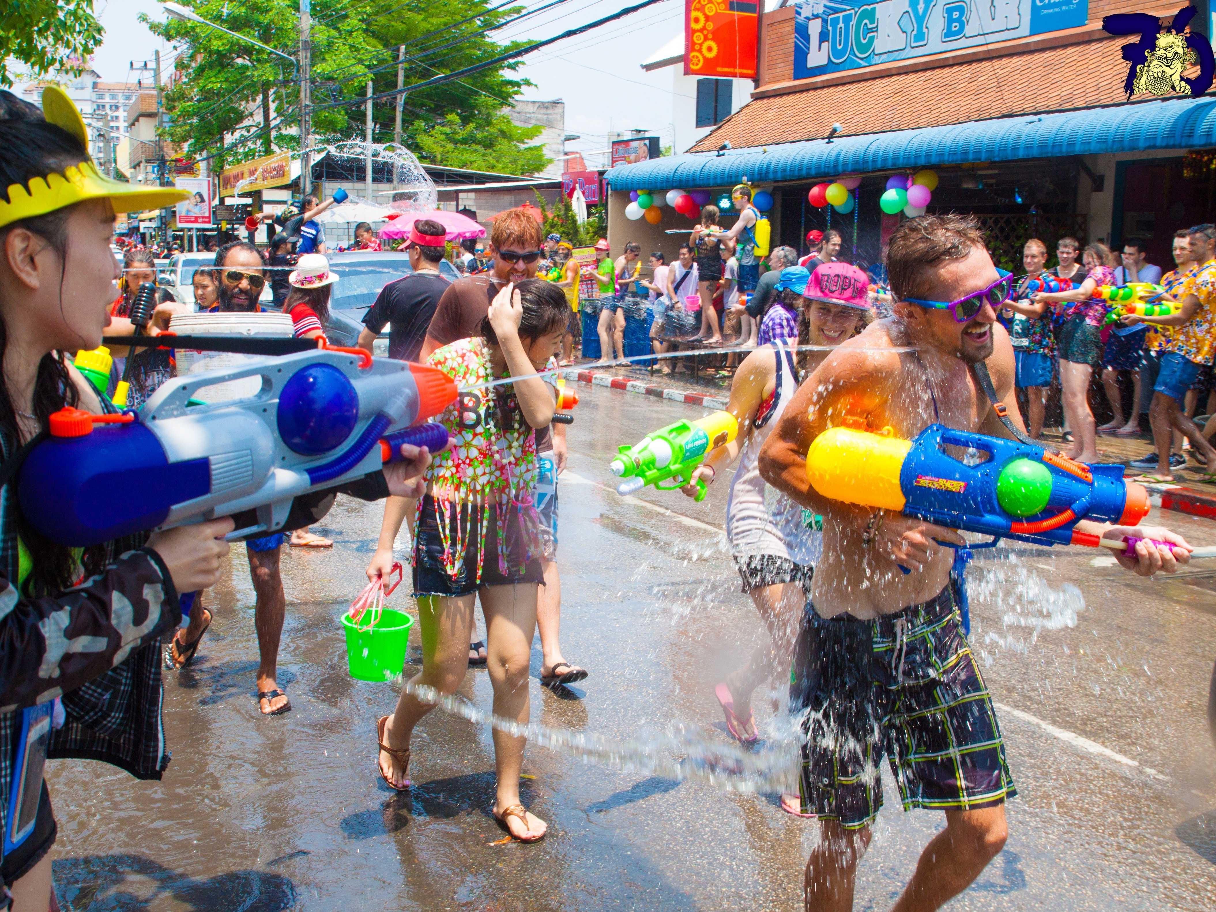 Songkran, Thailand's traditional New Year's Day in April, is the world