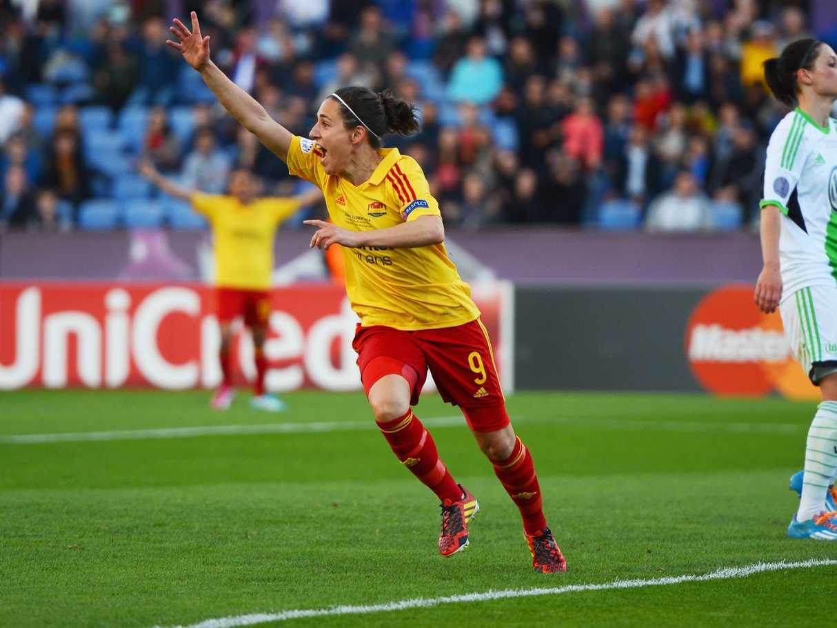 Veronica Charlyn Corral of Mexico after scoring her second goal