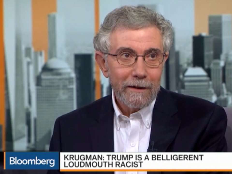 Paul Krugman: Donald Trump Is 'a Belligerent, Loudmouth Racist With Not ...