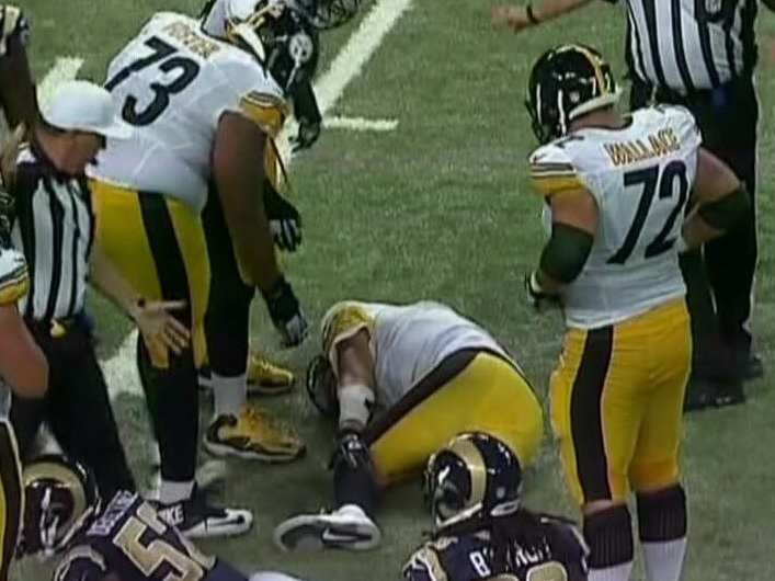 Ben Roethlisberger knocked out of game with scary looking knee injury ...