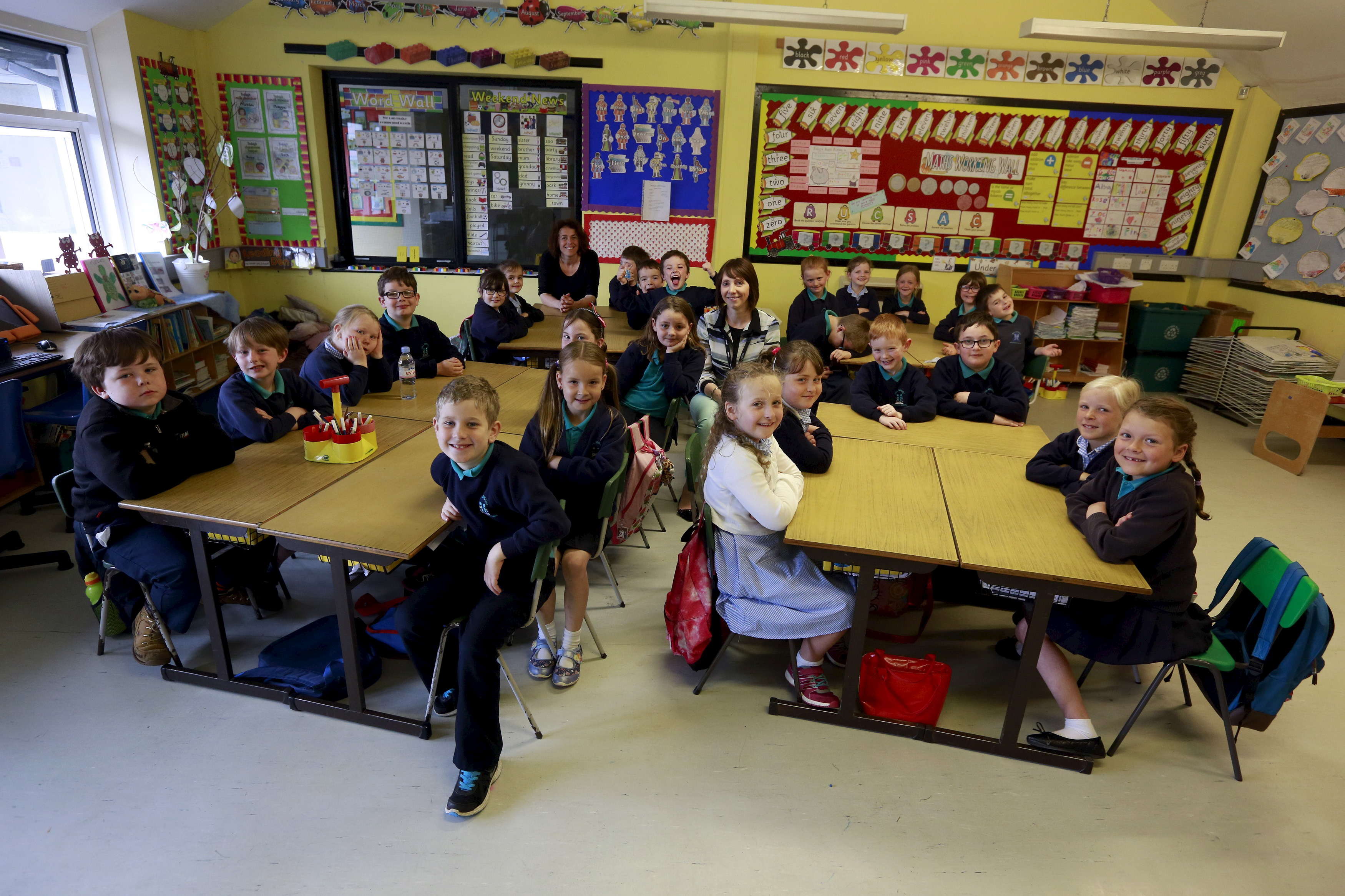 Pupils from Mill Strand Integrated Primary School in the Northern ...