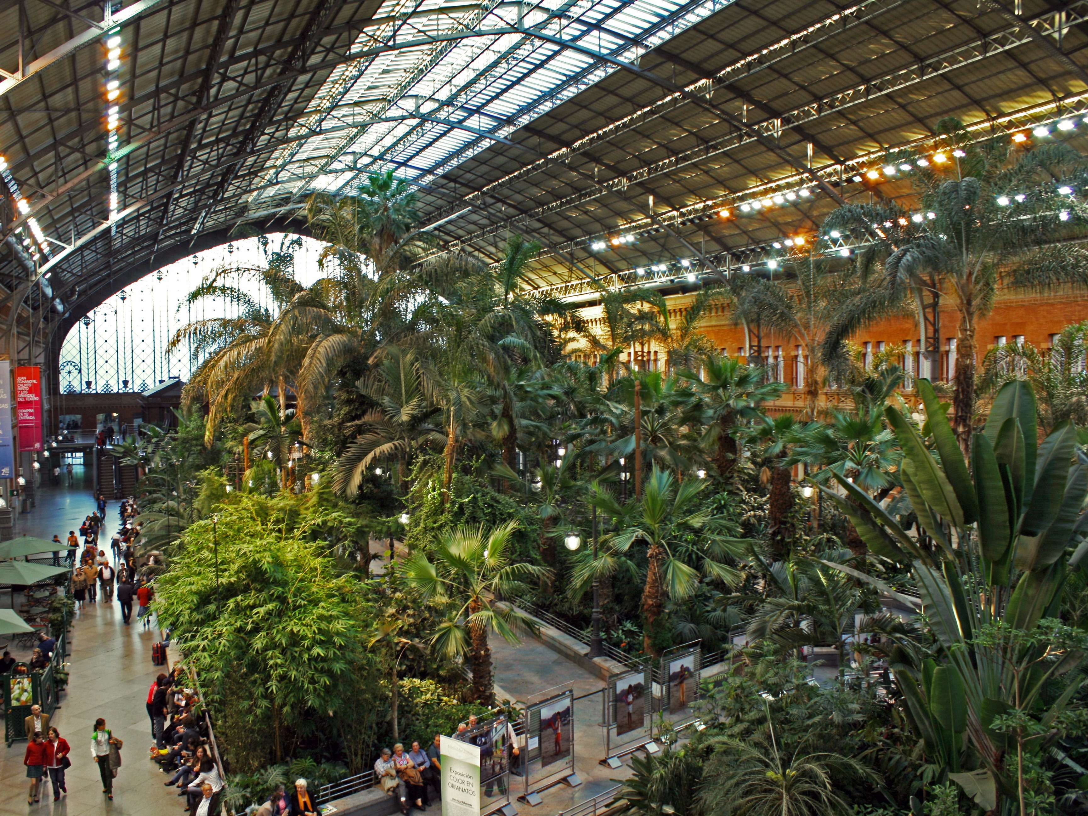 The Atocha Train Station in Madrid, Spain, is the city’s largest and ...