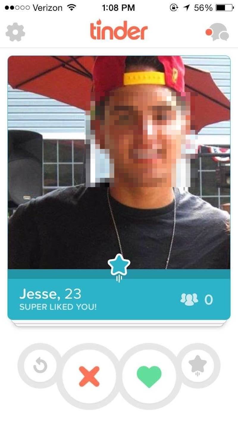 tinder super like button