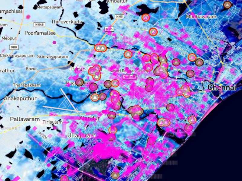 This ingenious Chennai Map shows which areas are currently flooded 