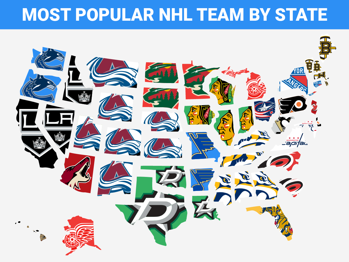 Here's the most popular NFL team in the U.S. and every state