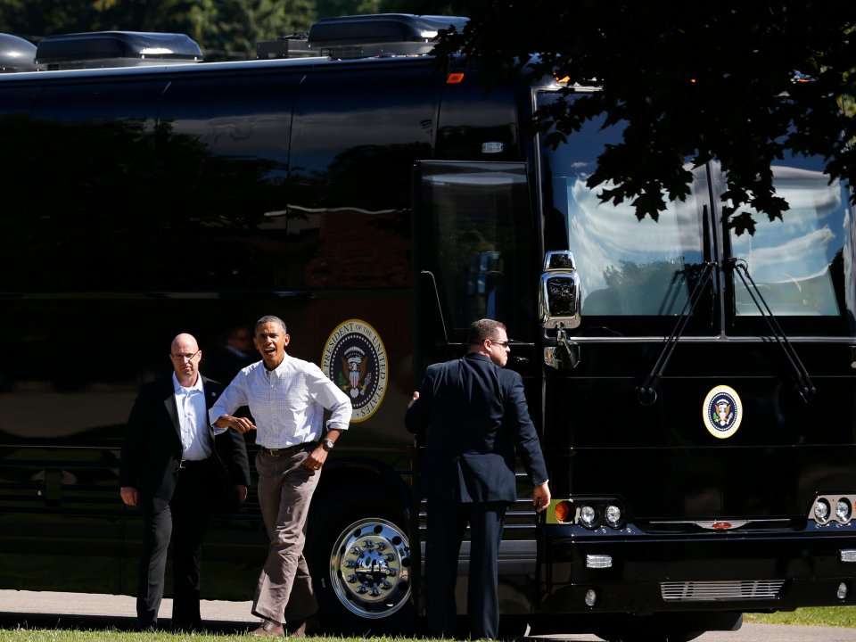 Meet Ground Force One, the president's $1.1 million armored bus ...