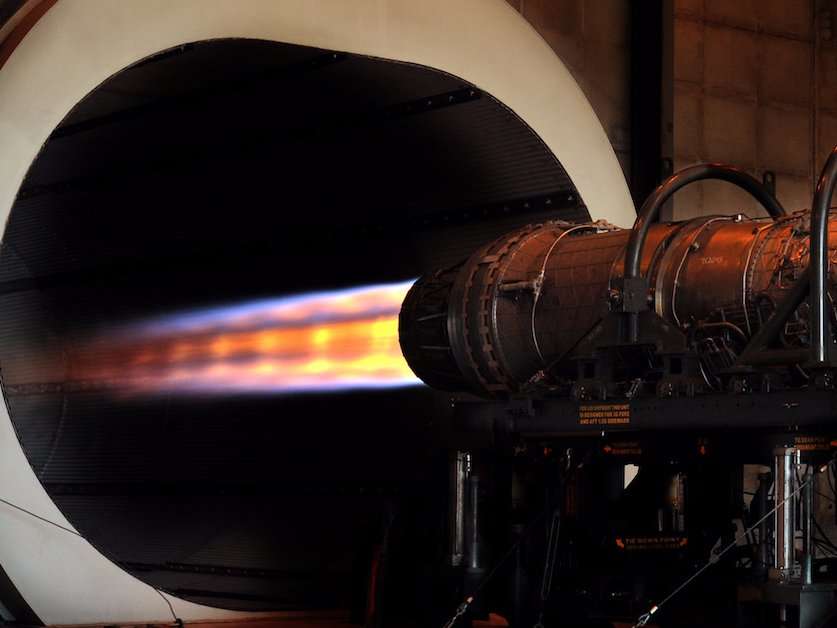 This is what it looks like when the Air Force tests its jet engines ...