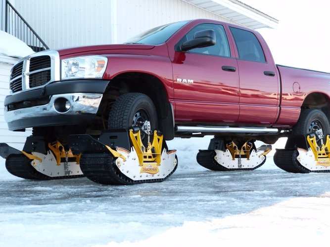 This add-on will turn your SUV into a giant snowmobile | Business ...