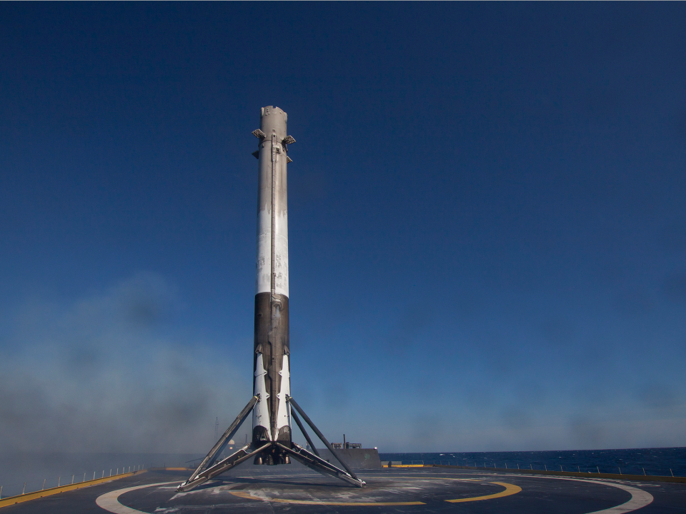 Watch Never Before Seen Footage Of A Spacex Rocket Landing On A Ship From The Sky Business