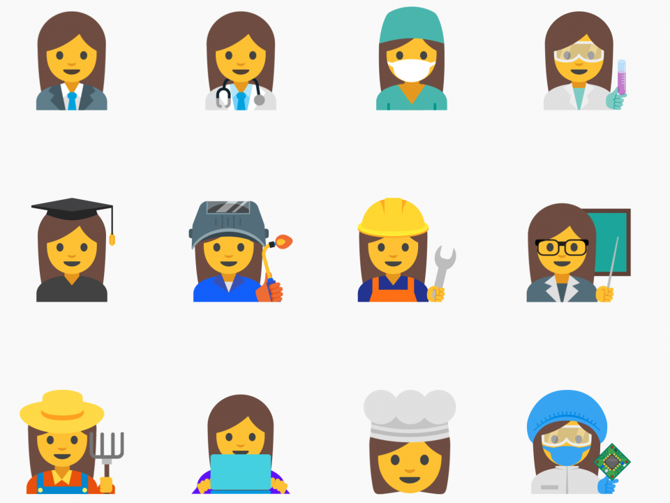 These emoji from Google show women in powerful careers instead of doing ...