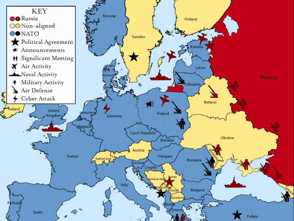 This One Map Shows The Mounting Tensions Between NATO And Russia   This One Map Shows The Mounting Tensions Between Nato And Russia 