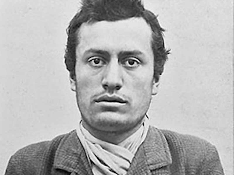 A mugshot of Benito Mussolini, who later became the leader of the ...