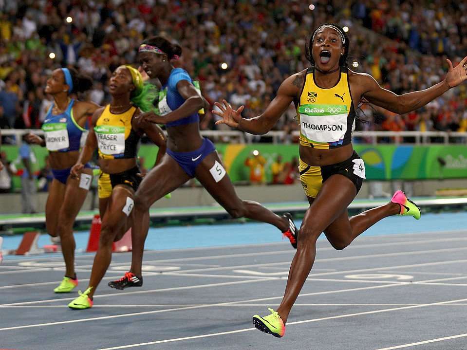 Jamaican sprinter Elaine Thompson had an incredible reaction to winning ...