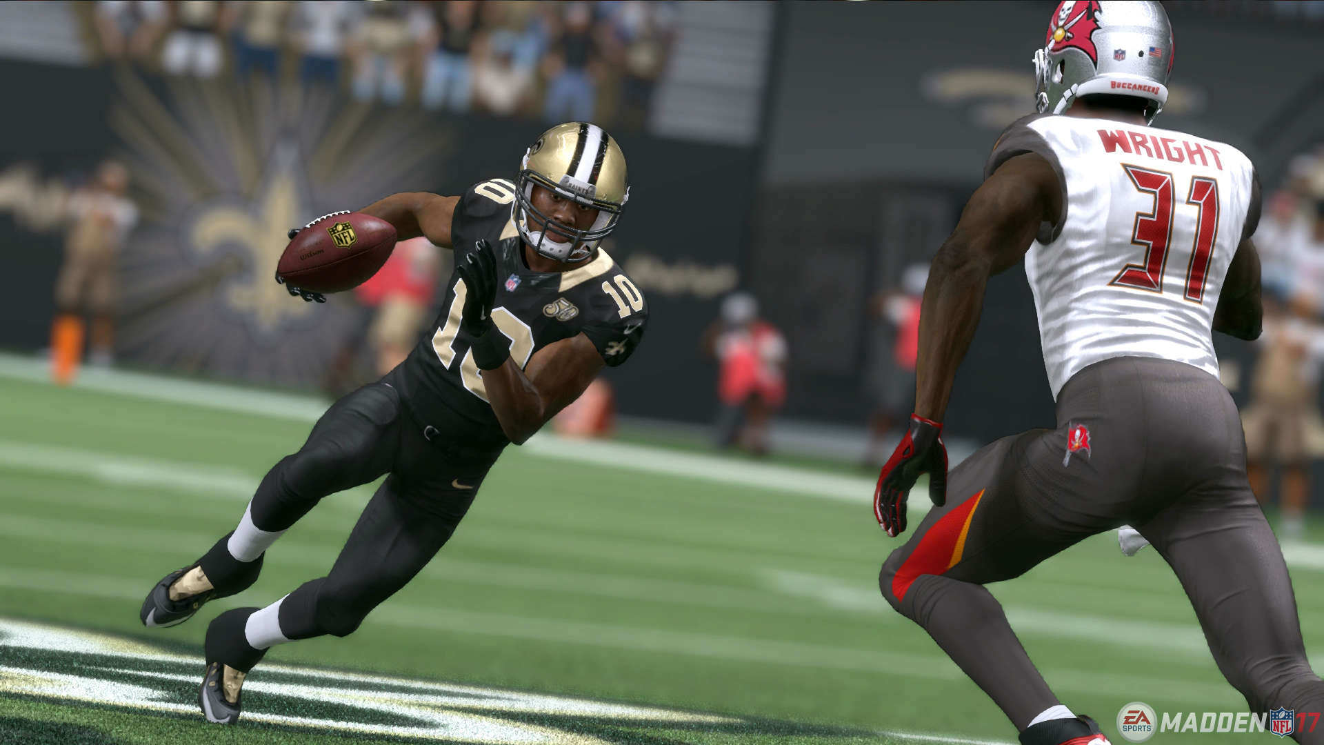 Download New Orleans Saints Brandin Cooks With A Ball Wallpaper