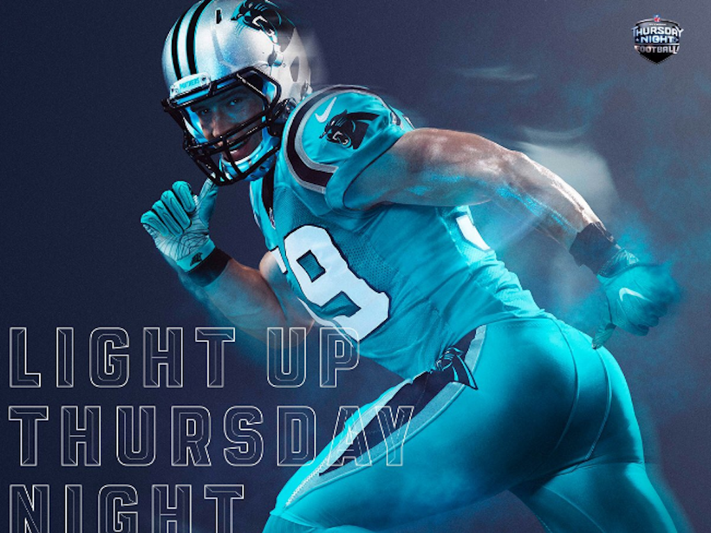 carolina panthers color rush