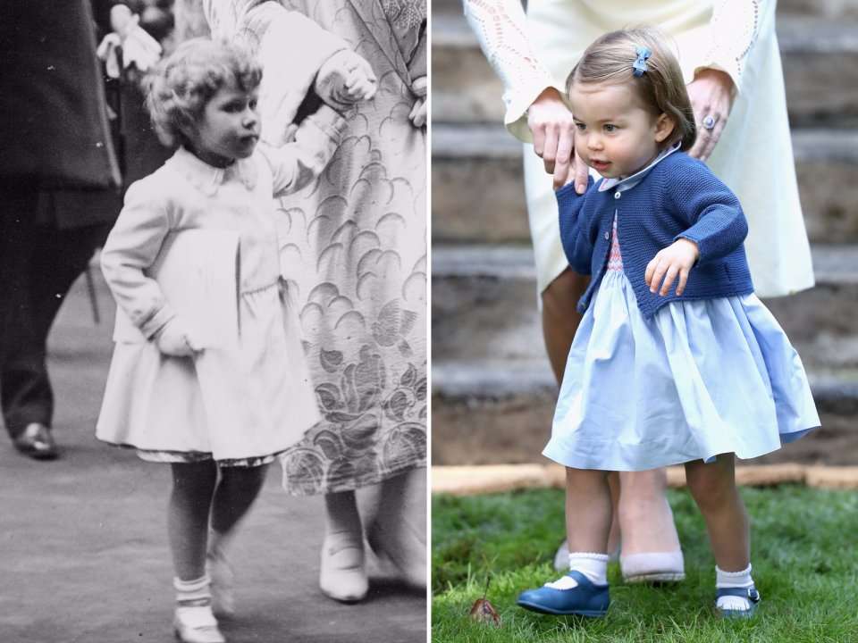 Princess Charlotte looks exactly like her great-grandma Queen Elizabeth ...